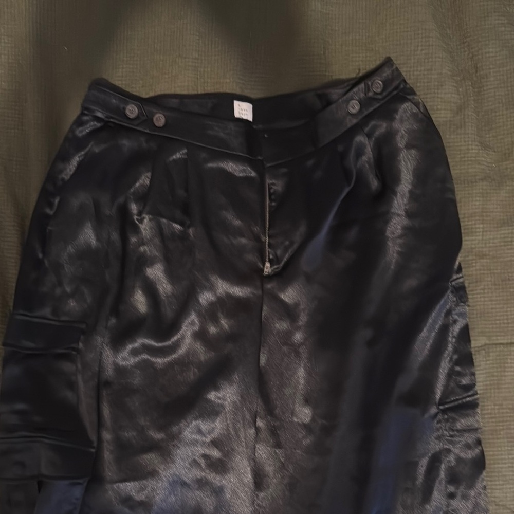 A New Day Black Satin Trousers